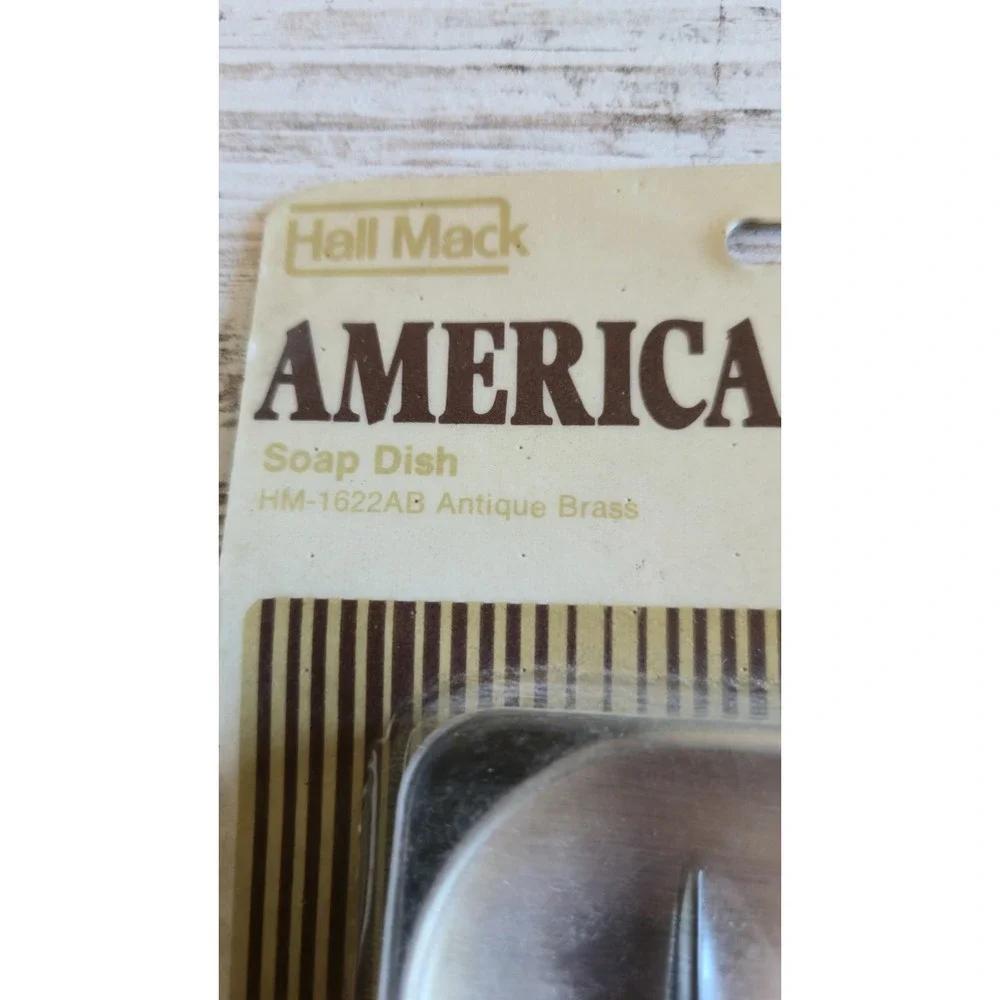 Vintage NuTone Hall Mack American Classics Soap Dish Antique Brass HM-1622AB NOS